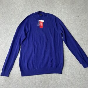 Veeko Women's Purple Turtleneck Pullover Sweater 100% Combed Cotton Size F